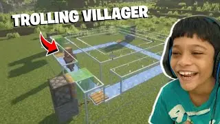 TROLLING A VILLAGER IN MINECRAFT