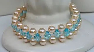 Pulsera con Perlas y Cristales// TutorialesDeBisuteria