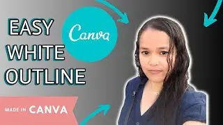 How to add white outline using canva?