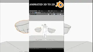 Easily Make a 2D Animation from 3D in Blender #shorts