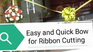 How to Make Bow for Ribbon Cutting | Simply Albus