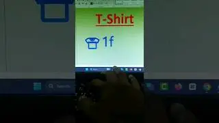 T-shirt symbol in ms word 