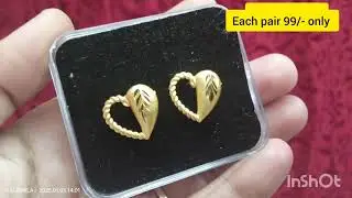 each pair 99/- only studs 