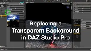Replacing a Transparent Background in DAZ Studio Pro