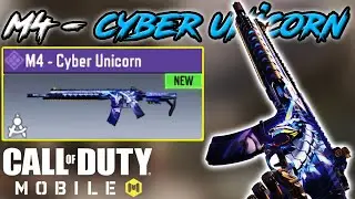 M4 CYBER UNICORN BLUEPRINT GAMEPLAY in COD MOBILE | Clan Wars Store Reward