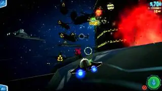 Star Wars: Clone Wars Adventures gameplay. Jedi Duels/Space Battle/Racing