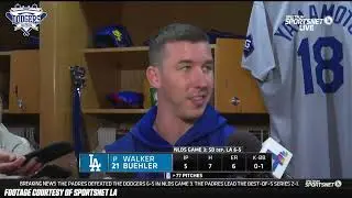 Walker Buehler on Dodgers Game 3 Loss to Padres, 6 Earned Runs, Controversial Machado Play & More