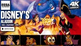 [GEN] Disney's Aladdin | Sega Genesis | Longplay | Full Game Walkthrough | 4K