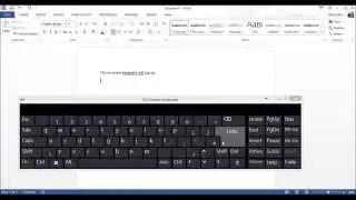 How to access the windows 8/8.1 on screen keyboard
