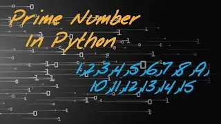 Printing Prime Number with the Python.
