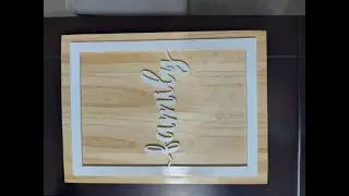 Cuadro construido con CNC router elaborado con madera de pino