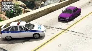 ГТА 5 МОДЫ ДПС ЛОВЛЯ ПРИОРЫ НА ШИПЫ! СРАБОТАЕТ? GTA 5 ОБЗОР МОДОВ! GTA 5 ВИДЕО