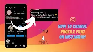 How to Change Profile Font on Instagram | Edit Font Style on Instagram Bio