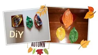 DiY Autumn Leaf Ring Dish | Jewelry Dish Made Of Flour & Salt Dough