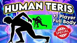 HUMAN TETRIS | Viral Immersive Interactive Warm Up | Easy Daily Routine | Full Body | 1 Player
