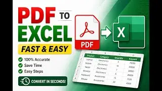 🔥 Why Type Manually? Convert PDF to Excel in 20 Seconds 