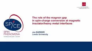 Talks - Terahertz Spintronics 2023 - Joe BARKER,  Leeds University