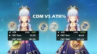 Ayaka Crit Damage vs ATK% Circlet Burst Comparison