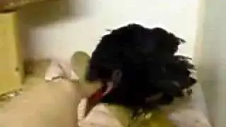 Black bird finger blowjob