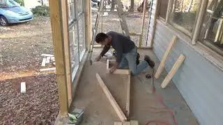 Our DIY Abandoned Cabin Renovation: FRONT ROOM ADDITION - Time Lapse