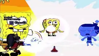 KOF MUGEN Tag Ashley & Spongebob vs Hanazuki