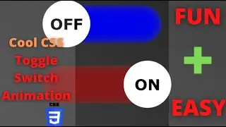CSS Toggle Switch Animation(Pure CSS And HTML)