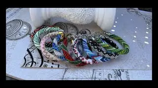 Tutorial / DIY: Armbänder aus Perlen. Runde Armbänder aus Perlen häkeln: Schritt für Schritt häkeln