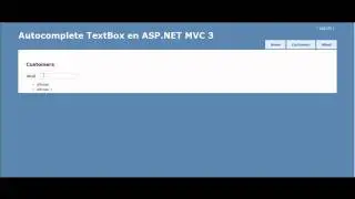 Autocomplete TextBox en ASP.NET MVC 3
