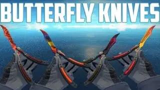 Knives Butterfly  | Пак из CS GO для CS 1.6 {HD} + {Анимация}