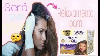 Relaxei meu cabelo com Salon Line Cálcio Oil