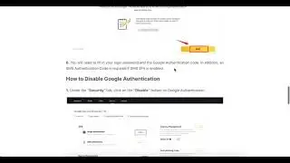 How to enable or disable Google Authenticator in Binance app?