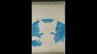 Рисуем гуашью Котика