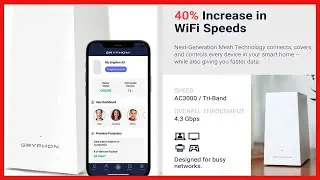 Gryphon AX – Ultra-Fast Mesh WiFi 6 Parental Control Router – Advanced Content Filters and Next-Gen