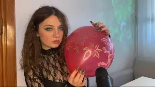 ASMR Popping Colourful Balloons🎈| Bite to Pop And Spit Painting Asmr 🔥😘😘❤️