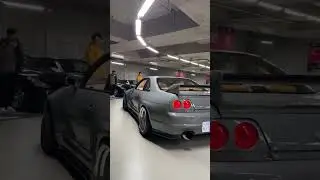 Nissan Skyline GTR R33 on 18inch OZ Futura Tokyo Garage Nismo #carmeet #carmeat