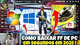 COMO BAIXAR FREE FIRE NO NOTEBOOK E PC FRACO NA NOVA ATUALIZAÇÃO ! MELHOR EMULADOR PRA PC FRACO 2025