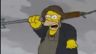 The Simpsons - Homer Wants Kill Flanders According to Novel