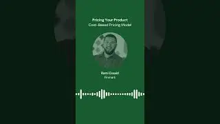 How to price your product - cost based pricing. 