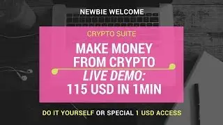 Make money online 2018 from crypto arbitrage see LIVE demo 117USD in 1 minute