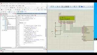 LCD Interfacing and Text/Number Display Tutorial in Proteus using CodeVisionAVR
