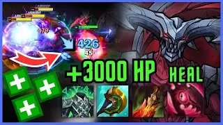 I played the FORBIDDEN Kayn build that heals to full every KILL (STACK SUSTAIN)