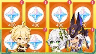 All FREEMOGEMS You Can Save For KUSANALI, YOIMIYA, YAE MIKO In Version 3.2…