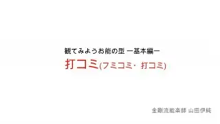 見てみよう！金剛流の型「打コミ」
