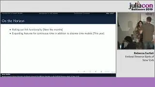 Heterogeneous Agent DSGE Models in Julia at the FRBNY | Rebecca Sarfati | JuliaCon 2019