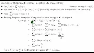 Bari 9c Bregman divergence