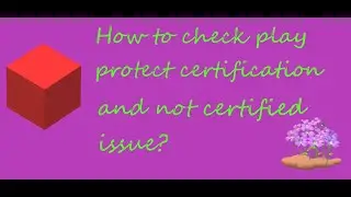 How to check your device's play store's google protection certification ?