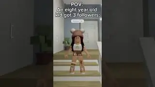 POV: an eight year old kid got 3 followers😭|| #roblox #shorts #robloxmemes #help