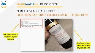 OCR Data Capture: Read & Extract Text from Curved Surfaces of Objects with 