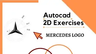 How to Draw Mercedes Logo In Autocad 