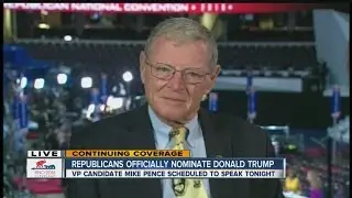 One on one interview with Oklahoma Senator Jim Inhofe about the RNC